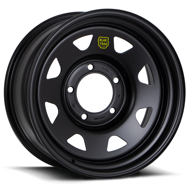 Load image into Gallery viewer, ROH Steel Wheels BLACK TRAK Matt Black