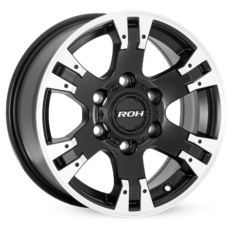 Load image into Gallery viewer, ROH Alloy Wheels TERRAIN Matt Black w/Machined Spoke
