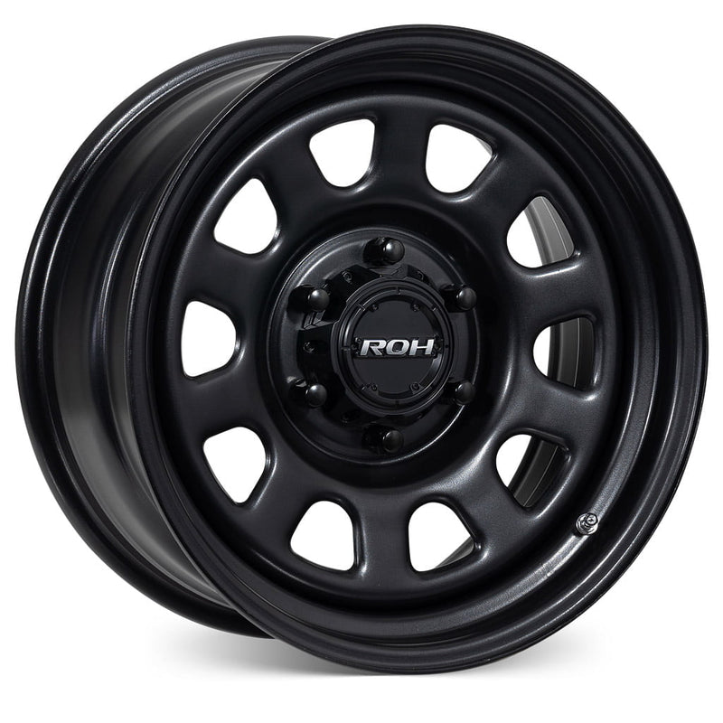 Load image into Gallery viewer, ROH Steel Wheels TRAK D Black