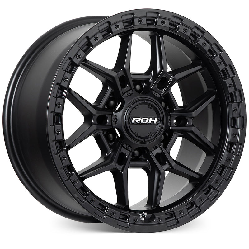 Load image into Gallery viewer, ROH Alloy Wheels AXE Matt Black