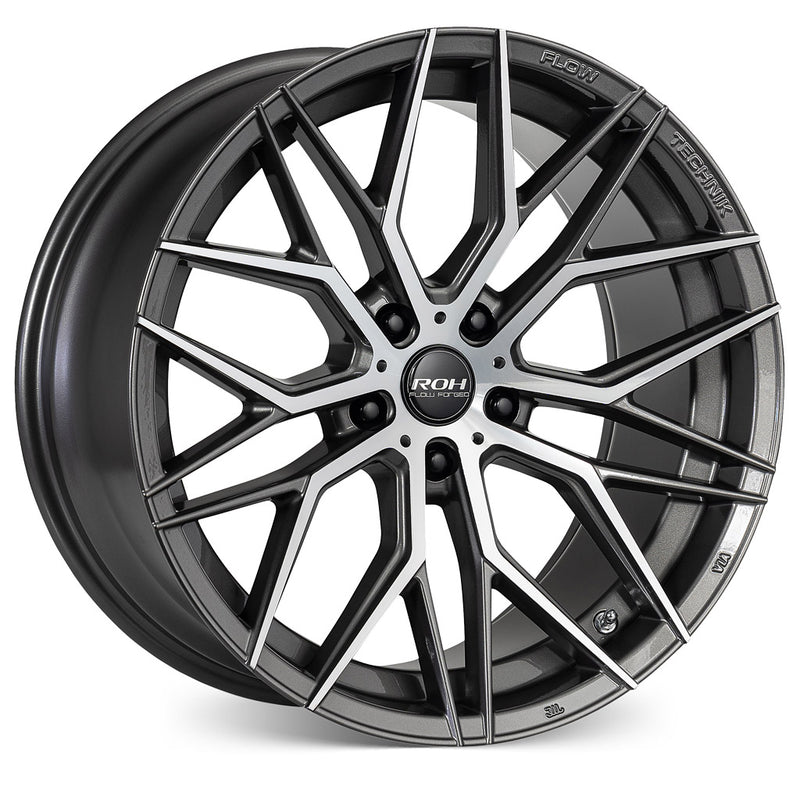 Load image into Gallery viewer, ROH Alloy Wheels RF4 Gunmetal w/Machined Face