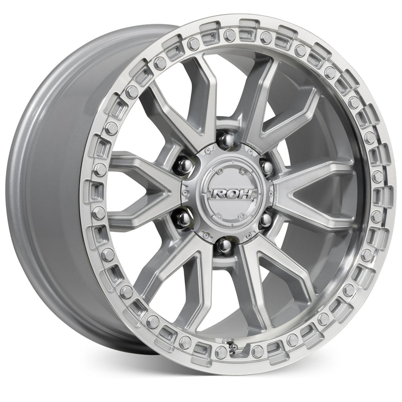 Load image into Gallery viewer, ROH Alloy Wheels RAID Silver w/Machined Face