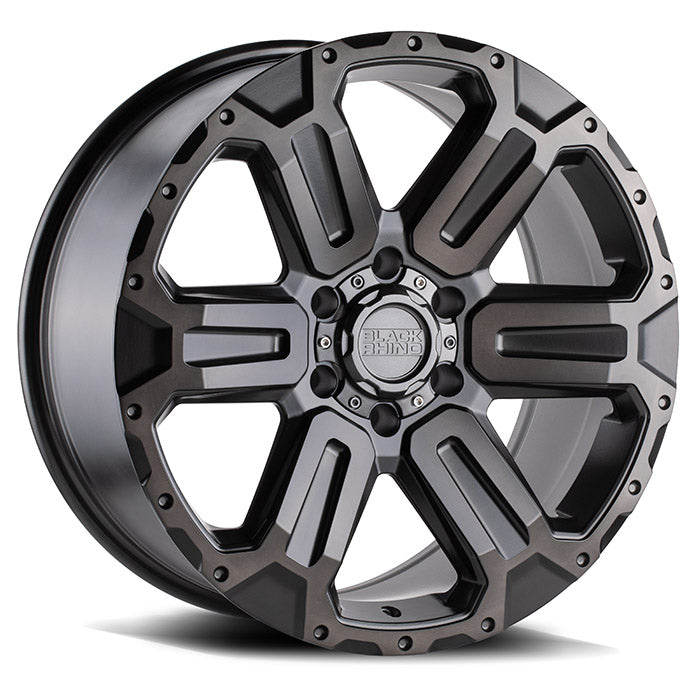 Load image into Gallery viewer, Black Rhino Wheels WANAKA Matt Gunmetal w/Brushed Face & Gunmetal Tint