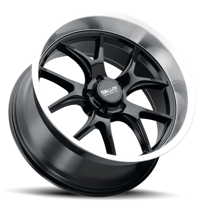 Load image into Gallery viewer, Alloy Creations AC525 Gloss Black w/Machined Lip