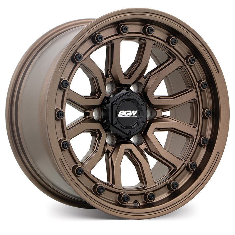 Load image into Gallery viewer, BGW VULCAN Bronze alloy wheel with split-spoke design for 4x4 and SUV vehicles