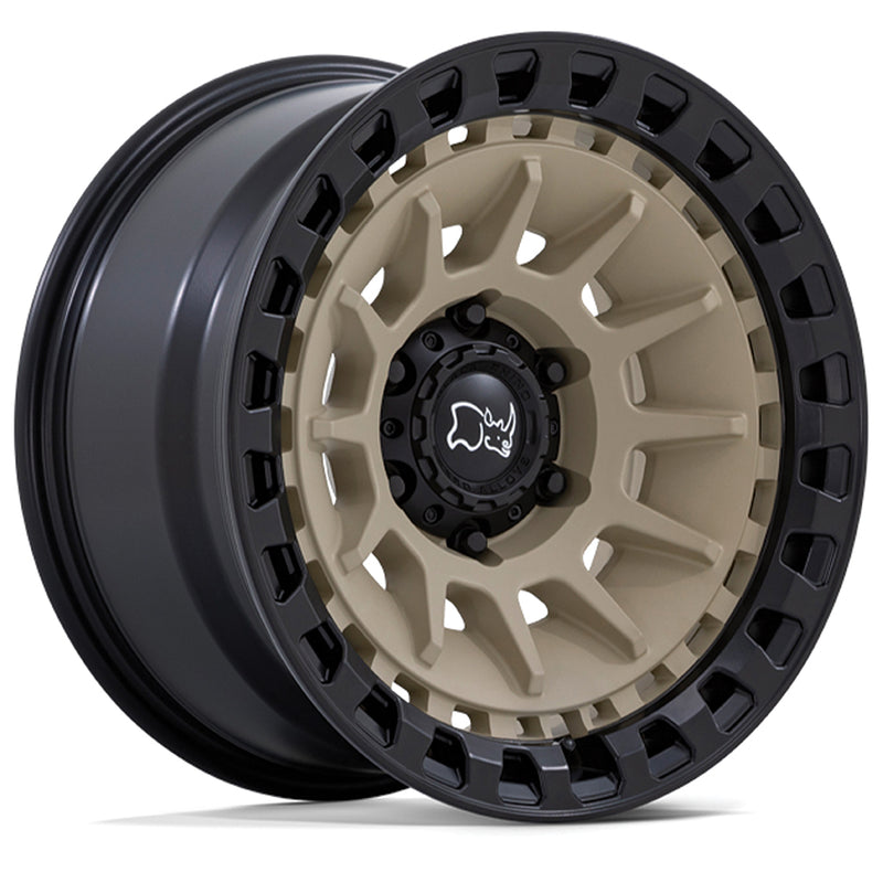 Load image into Gallery viewer, Black Rhino Wheels BARRAGE Desert Sand w/Matt Black Rim Edge