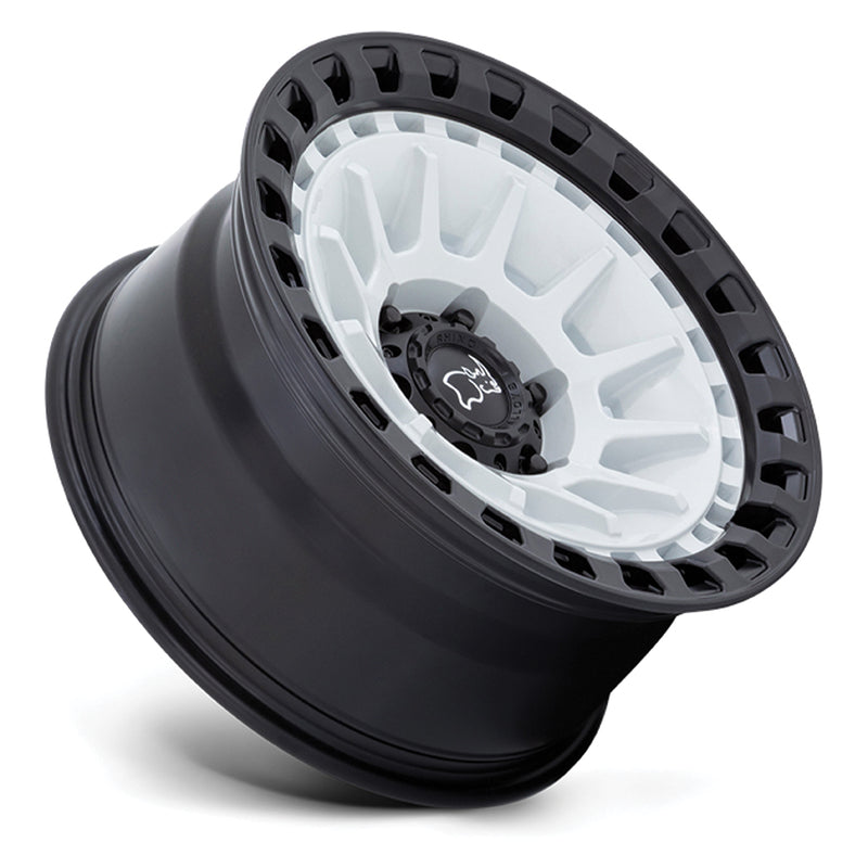 Load image into Gallery viewer, Black Rhino Wheels BARRAGE Matt White w/Matt Black Lip Edge