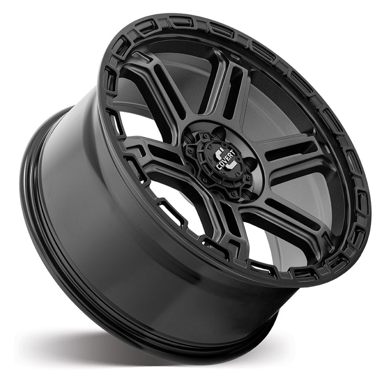 Load image into Gallery viewer, Covert Wheels RV7 Matt Dark Gunmetal w/Gloss Black Lip