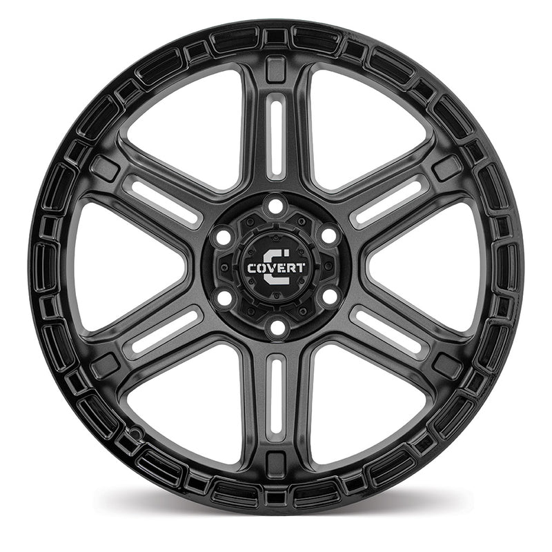 Load image into Gallery viewer, Covert Wheels RV7 Matt Dark Gunmetal w/Gloss Black Lip