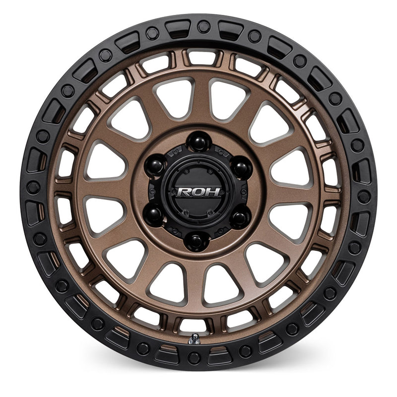 Load image into Gallery viewer, ROH Alloy Wheels ASSAULT Matt Bronze w/Matt Black Lip