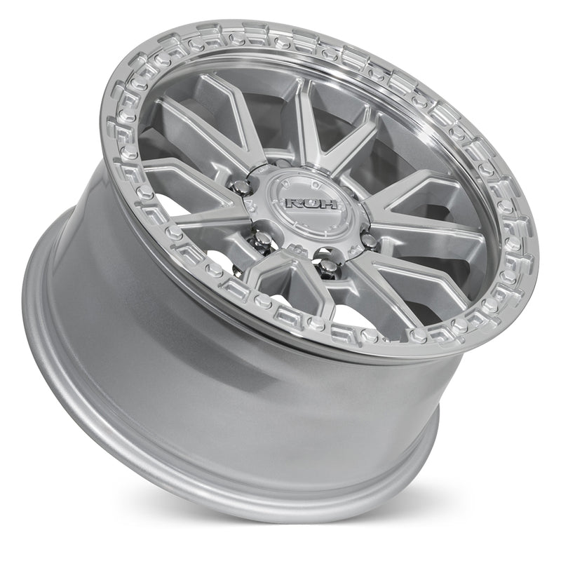 Load image into Gallery viewer, ROH Alloy Wheels RAID Silver w/Machined Face