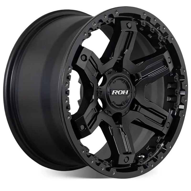 Load image into Gallery viewer, ROH Alloy Wheels ROCK 6 Matt Black