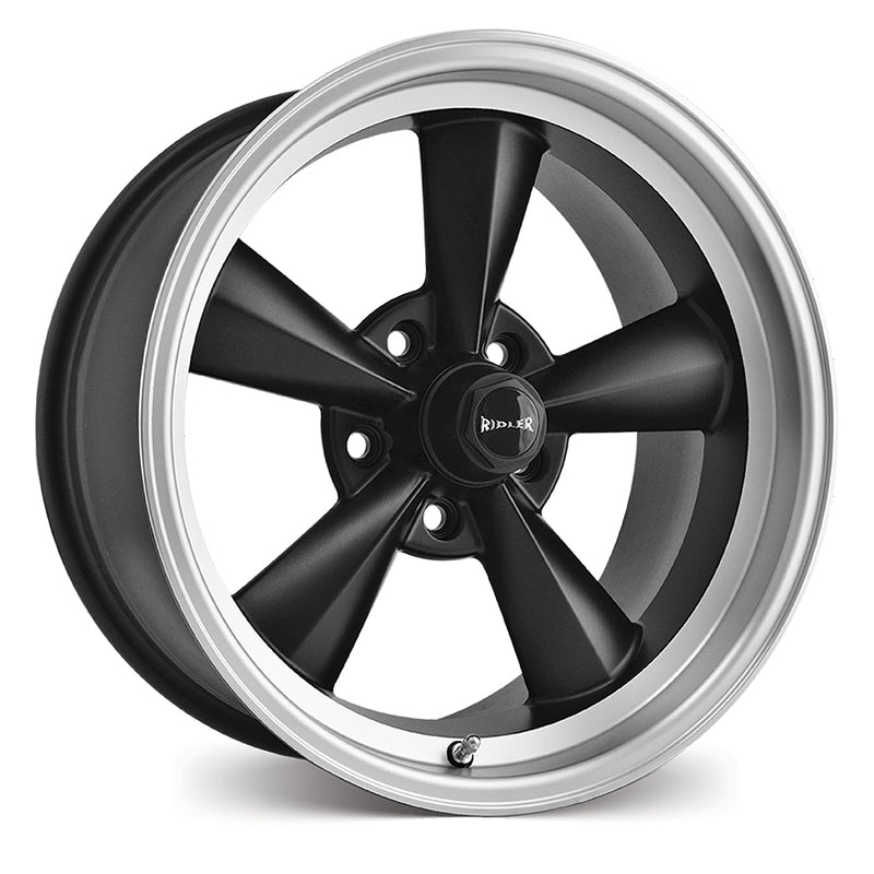 Load image into Gallery viewer, Ridler Wheels R675 Matt Black w/Machined Lip