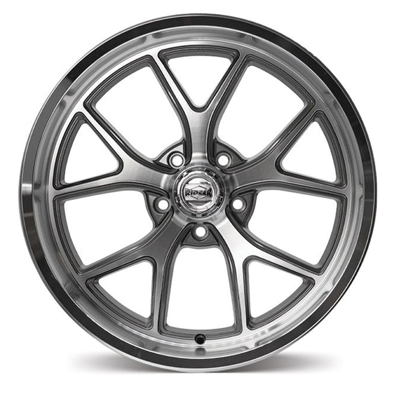Load image into Gallery viewer, Ridler Wheels R661 Gloss Grey w/Diamond Cut Face and Lip