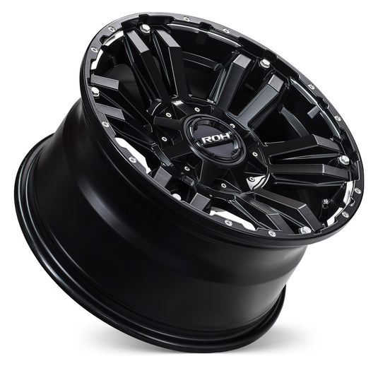 ROH Alloy Wheels VAPOUR Matt Black w/Machined Under Cut