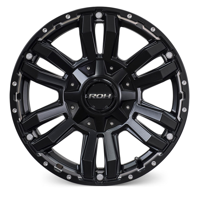 Load image into Gallery viewer, ROH Alloy Wheels VAPOUR Matt Black w/Machined Under Cut