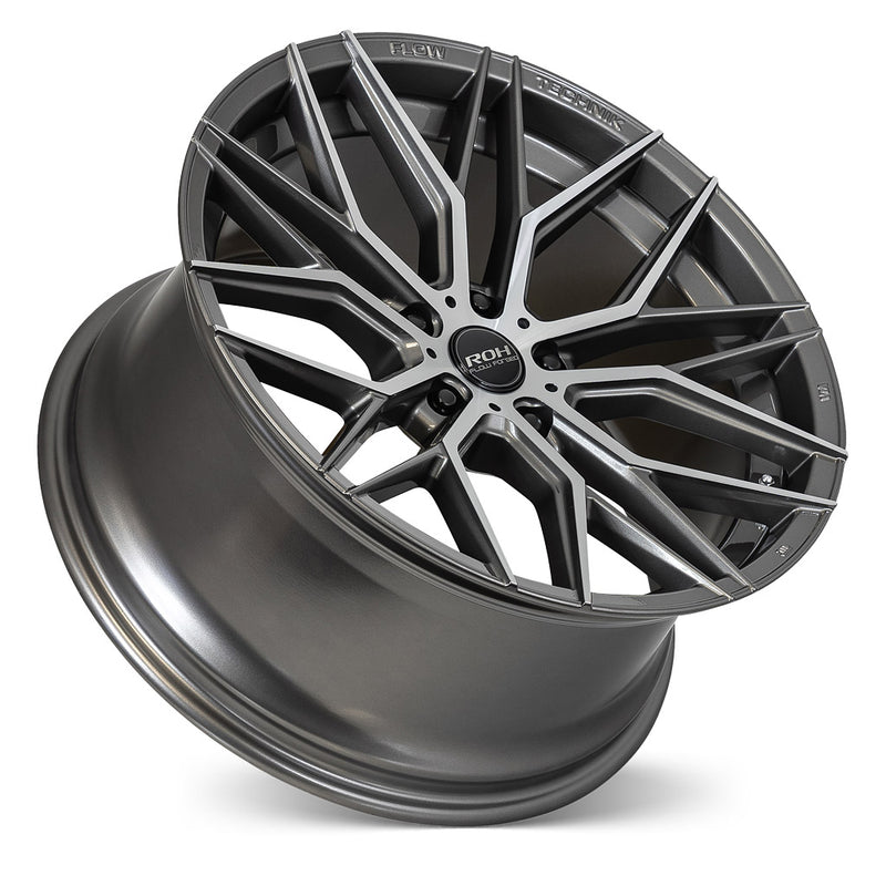 Load image into Gallery viewer, ROH Alloy Wheels RF4 Gunmetal w/Machined Face