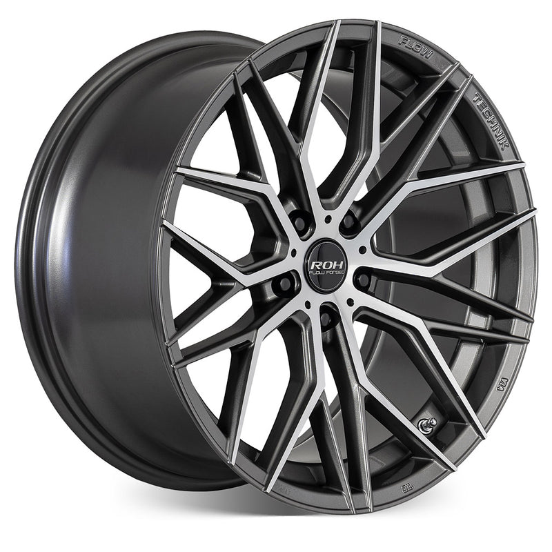 Load image into Gallery viewer, ROH Alloy Wheels RF4 Gunmetal w/Machined Face