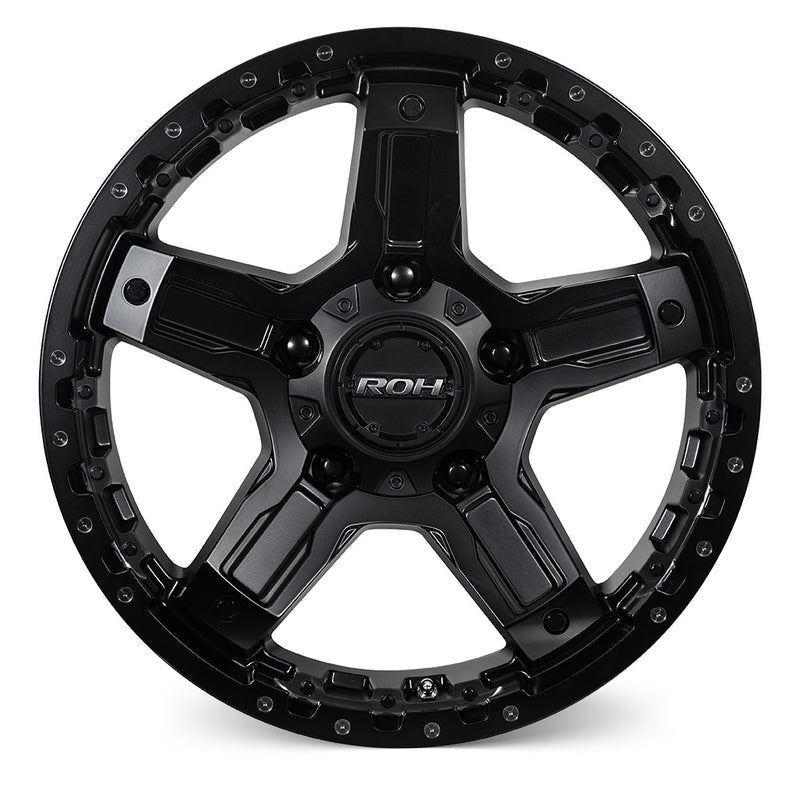 Load image into Gallery viewer, ROH Alloy Wheels ROCK 5 Matt Black