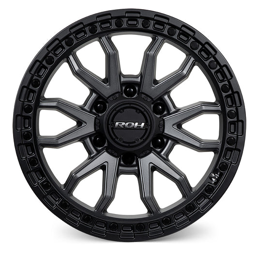 ROH Alloy Wheels RAID Matt Gunmetal w/Matt Black Rim Edge