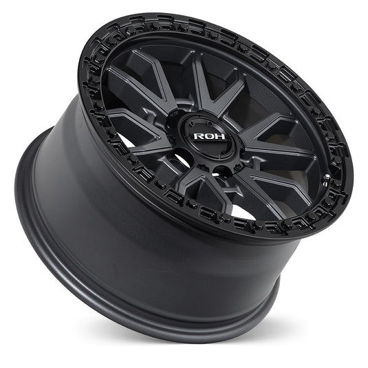 ROH Alloy Wheels RAID Matt Gunmetal w/Matt Black Rim Edge