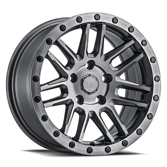 Load image into Gallery viewer, Black Rhino Wheels ARCHES Matt Brushed Gunmetal w/Black Bolts