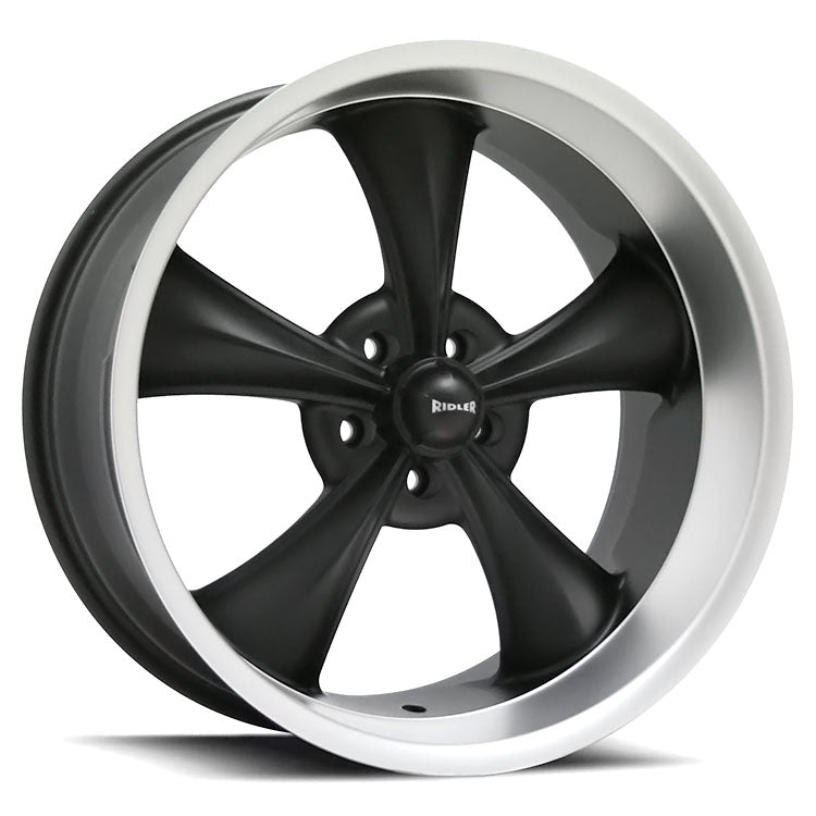 Load image into Gallery viewer, Ridler Wheels R695 Matt Black w/Machined Lip