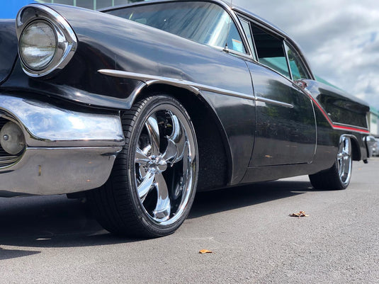 OLDSMOBILE 98 Oldsmobile 98 (1957) on Staggered Ridler R695