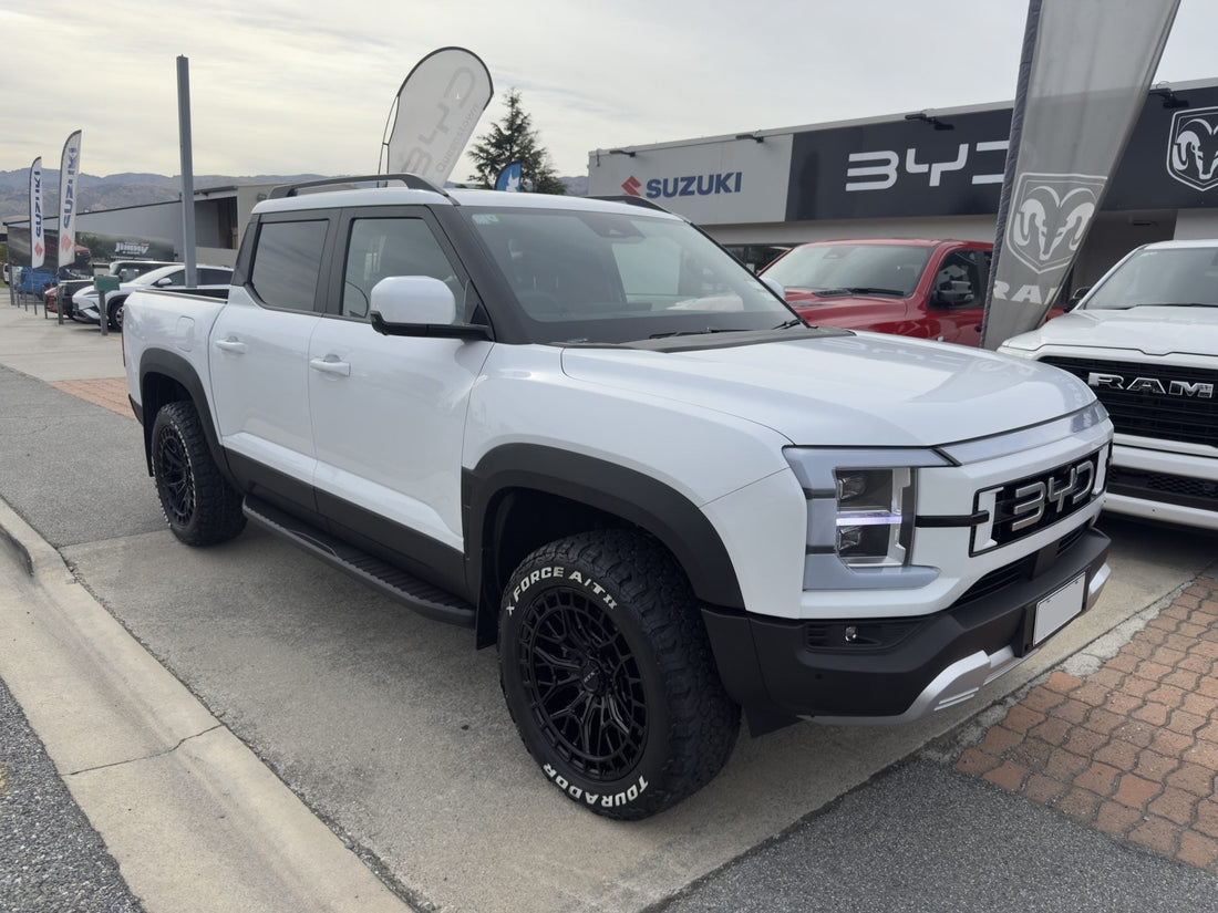 BYD Shark 6 fitted with BGW RTX alloy wheels in New Zealand