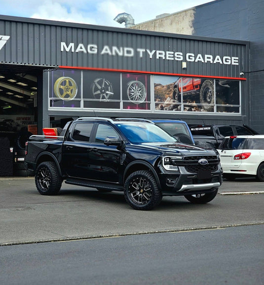 2026 Ford Ranger on Double Five DB-2 Wheels – Gloss Black Milled 20