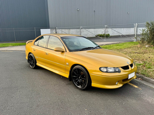 2002 Holden Commodore VX SS on BGW Hampton wheels in Gloss Black, 18x8.5 ET35