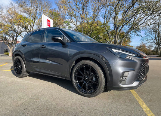 2026 Lexus LBX on BGW Circuit wheels in Gloss Black, 20x8.5 ET35, fitted with 235/45R20 tyres