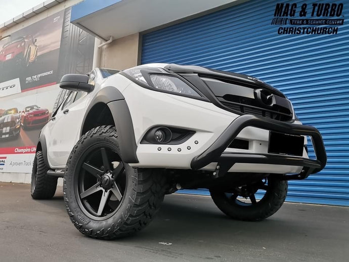 Mazda BT50 on BGW Primal w AMP Mud Tyres