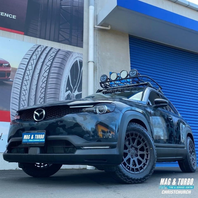 Mazda MX-30 (2022) on Black Rhino Boxer