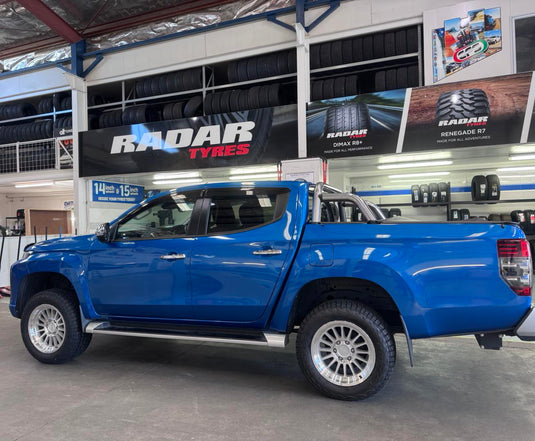 2019 Mitsubishi Triton on ROH Apollo alloy wheels Silver 18x9 ET12