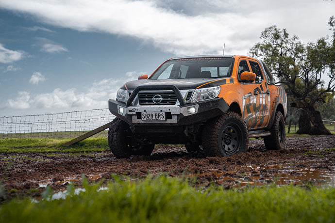 Nissan Navara on ROH Blak Trak Steel Wheels