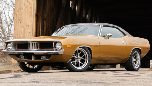 1970 Plymouth Barracuda on Ridler R661 wheels