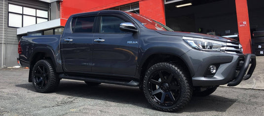 Toyota Hilux on BGW Vader with AMP A/T Tyres