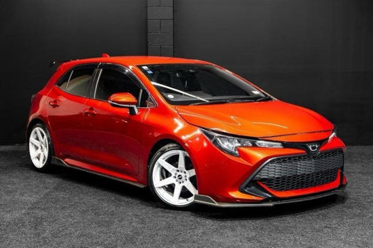 2018 Toyota Corolla fitted with BGW DC Six wheels in white finish