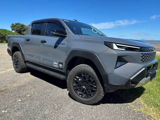 2026 Toyota Hilux on Black Rhino Ridge alloy wheels