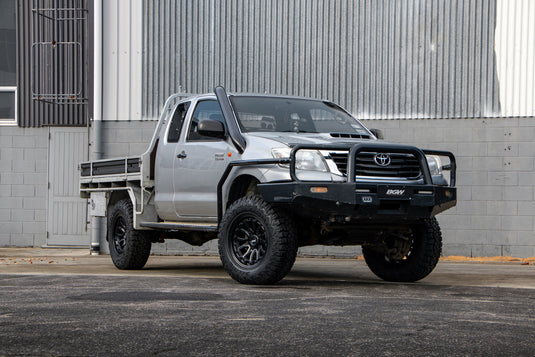 2015 Toyota Hilux on BGW Vulcan wheels in Matte Black 17x8.5 with Delium ATX 265/70R17 tyres