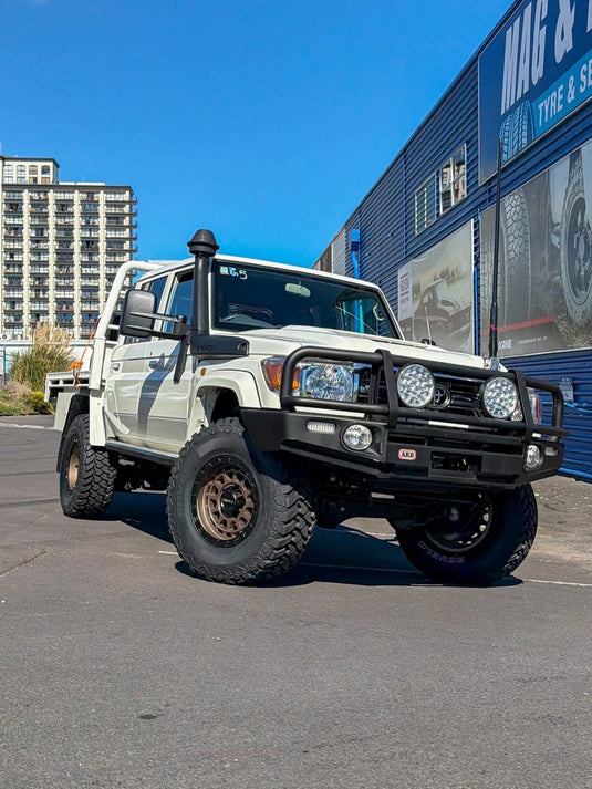 Toyota Land Cruiser 79 Series on ROH Assault wheels in Bronze, 17 inch