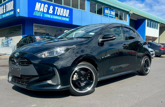 2021 Toyota Yaris on BGW Fury wheels, 16 inch
