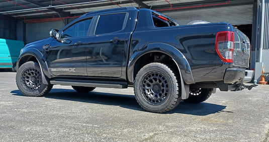 Ford Ranger on Black Rhino Chamber alloy wheels in matt black finish
