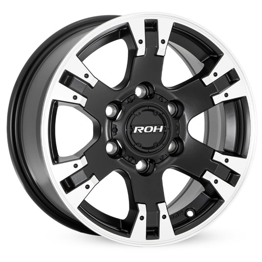 ROH Alloy Wheels TERRAIN Matt Black w/Machined Spoke
