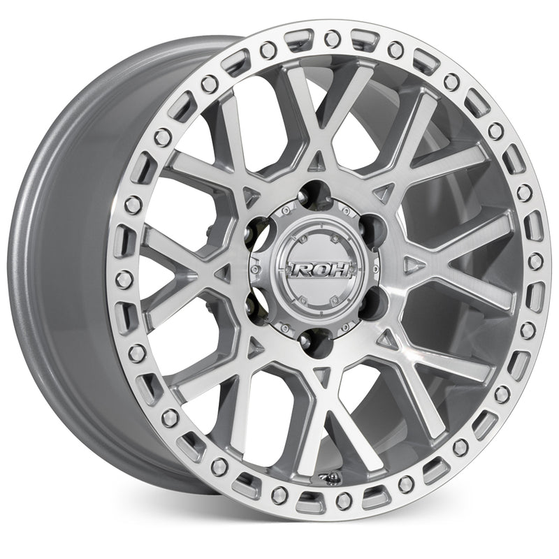 Load image into Gallery viewer, ROH Alloy Wheels CRAWLER Silver w/Machined Face
