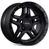 ROH Alloy Wheels HAMMER Matt Black w/Gloss Lip & Anodised Bolts