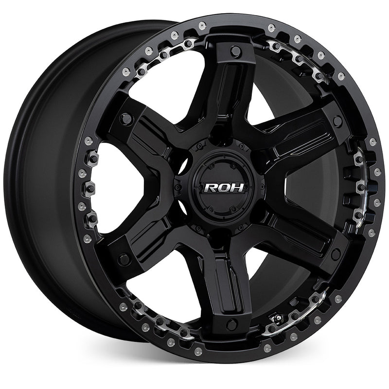 Load image into Gallery viewer, ROH Alloy Wheels ROCK 6 Matt Black
