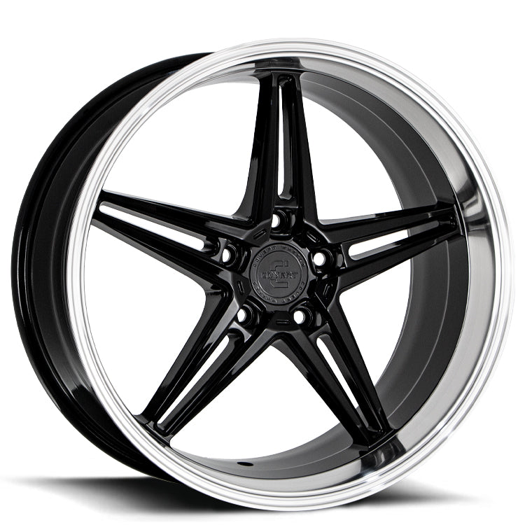 Covert Wheels CV5 Gloss Black w/Machined Lip
