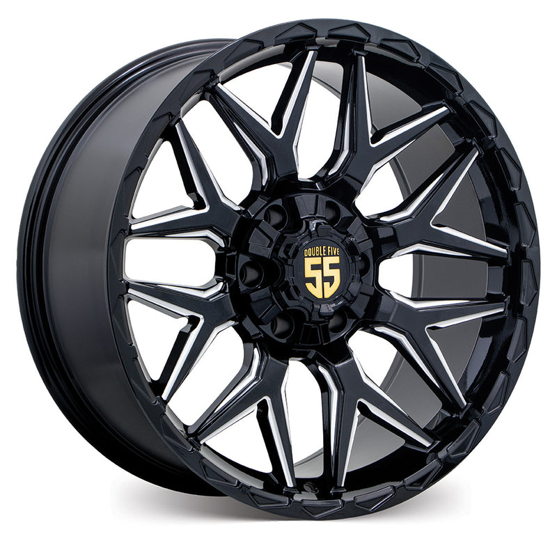 Load image into Gallery viewer, Double Five DB-5 Gloss Black w/Milled Spokes
